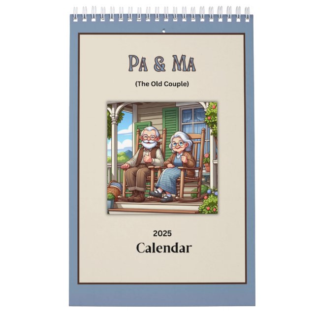 Pa & Ma (The Old People) Fun 2025 Calendar (Cover)