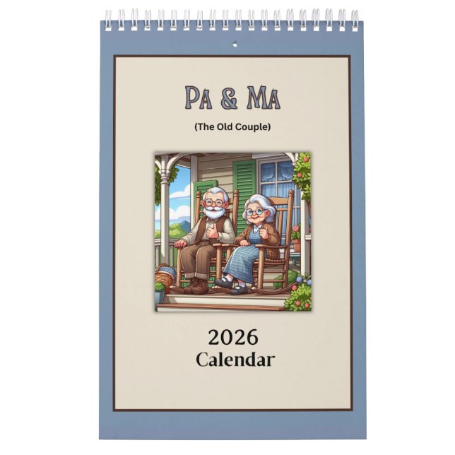 Pa & Ma (The Old People) Fun 2026 Calendar (Cover)