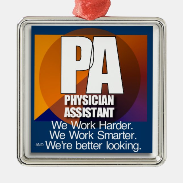 PA MOTTO WE WORK HARDER SMARTER ORNAMENT CHRISTMAS (Front)