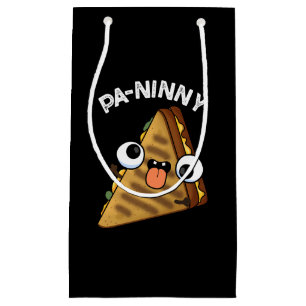 Pa-ninny Funny Panini Pun Dark BG Small Gift Bag