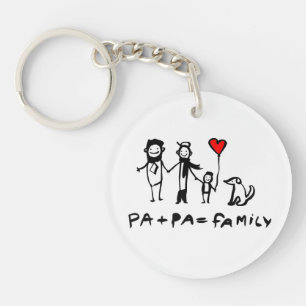Pa + Pa = Family Key Ring
