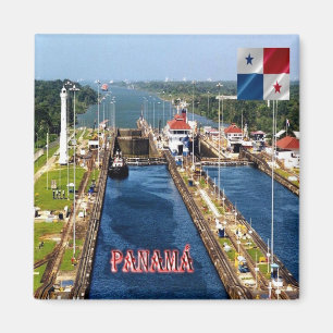 PA - Panama - Canal Locks Magnet