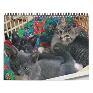 PA Paws 12 Month Personalised Calendar