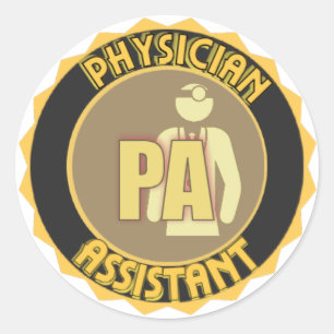 PA PHYSICIAN ASSISTANT LOGO CLASSIC ROUND STICKER