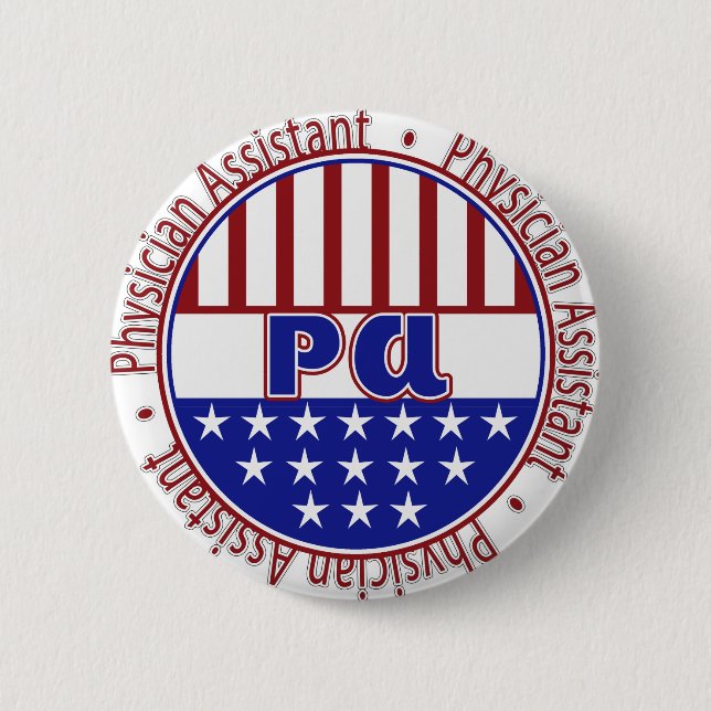 PA  Physician Assistant PATRIOTIC BADGE (Front)