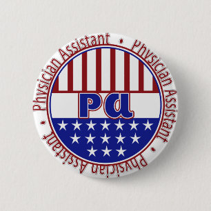PA  Physician Assistant PATRIOTIC BADGE