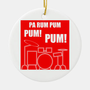 Pa Rum Pum Pum Pum Ceramic Tree Decoration