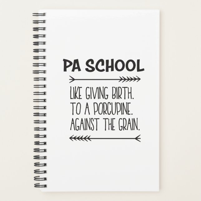 PA School Physician Assistant Student Funny Planner (Front)
