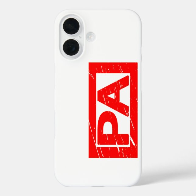 Pa Stamp Case-Mate iPhone Case (Back)