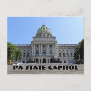 PA State Capitol Building Postcard