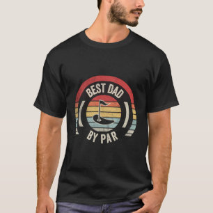 Pa Tshirt Best Dad By Par Retro Vintage Funny Golf