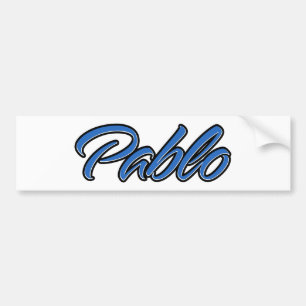Pablo Name blue Aufkleber Sticker Autoaufkleber