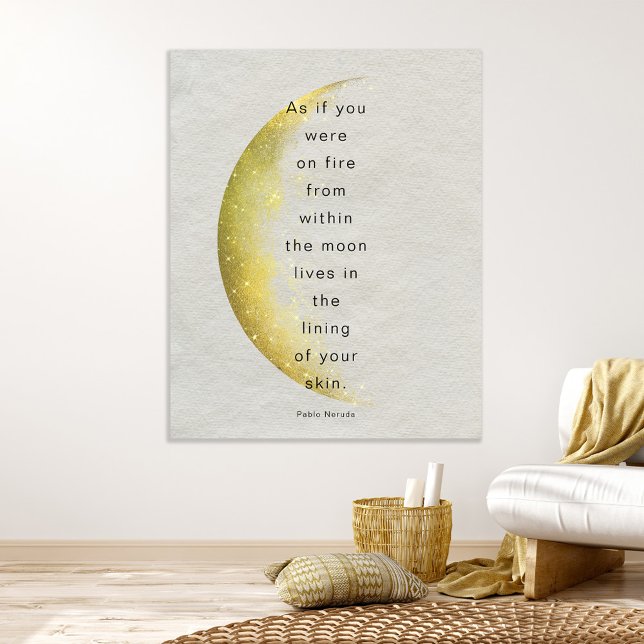 Pablo Neruda Celestial Poem Poster (Creator Uploaded)