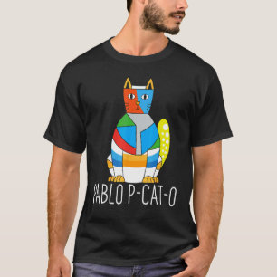 Pablo P-Cat-O Famous Artist Picatsso - Art Teacher T-Shirt