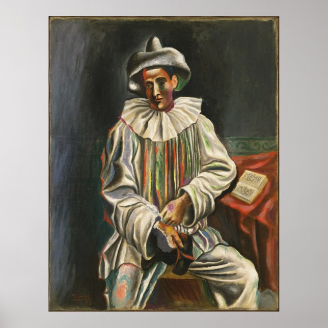 Pablo Picasso – Pierrot (1918) Poster (Front)