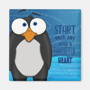 Pablo the Penguin, w/quote magnet