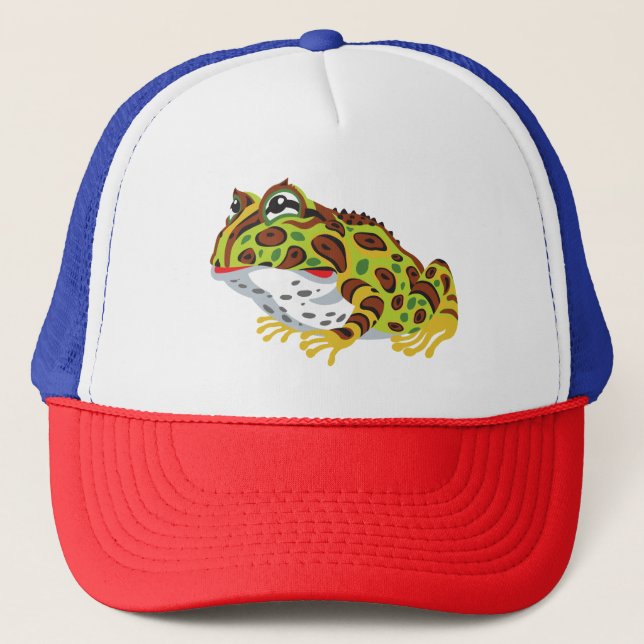 pac-man horned frog trucker hat (Front)