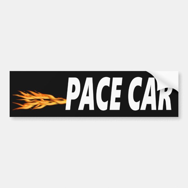 Pace Car Bumper Sticker (Front)