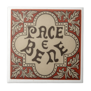 Pace e bene tile