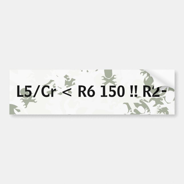 Pace Notes bumper sticker (Front)