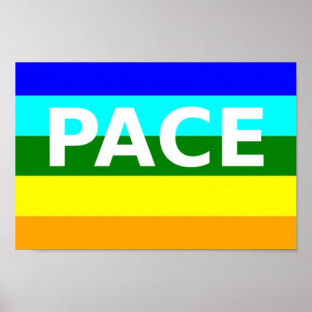 Pace(Peace) Flag Italian Poster (Front)
