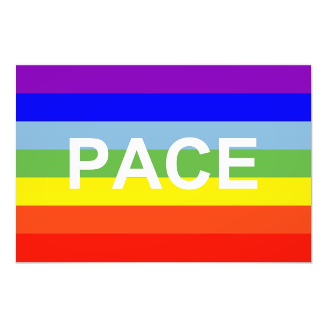 PACE Peace Flag Photo Print (Front)