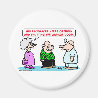 pacemaker garage door open shut magnet
