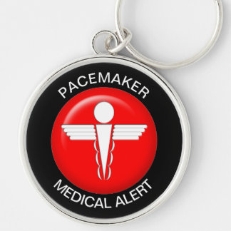 Pacemaker Medical Alert - Button Keychain