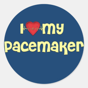 Pacemaker T-shirts   Get Well Gifts Classic Round Sticker