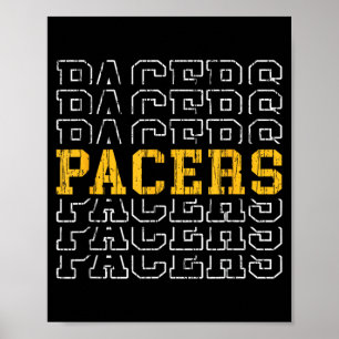 Pacers Vintage Gift for Men Women Boys Girls Kids Poster