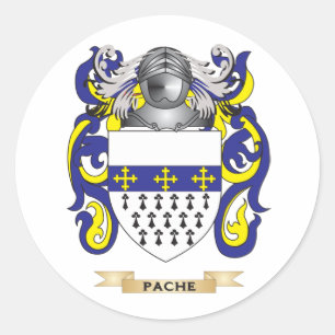 Pache Coat of Arms (Family Crest) Classic Round Sticker