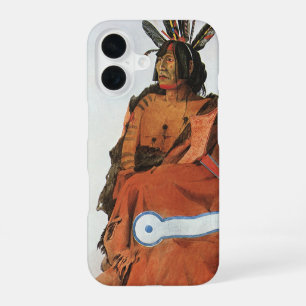 Pachtuwa-Chta, Arikara Warrior Portrait by Bodmer iPhone 16 Case