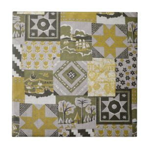Pachwork Quilt Ceramic Tile