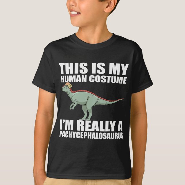 Pachycephalosaurus Costume  Dinosaur T-Shirt (Front)