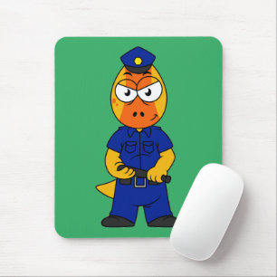 Pachycephalosaurus Police Officer. Mouse Mat