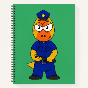 Pachycephalosaurus Police Officer. Notebook