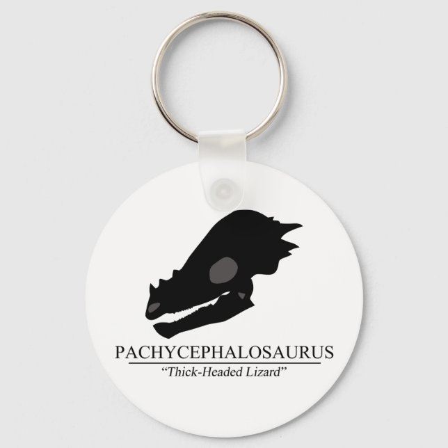 Pachycephalosaurus Skull Key Ring (Front)