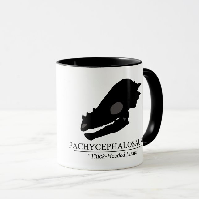 Pachycephalosaurus Skull Mug (Front Right)
