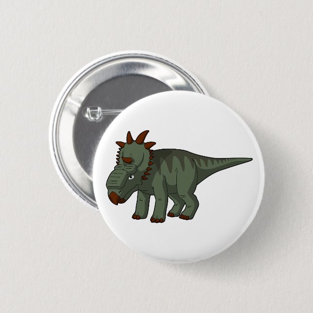 Pachyrhinosaurus 6 Cm Round Badge (Front & Back)