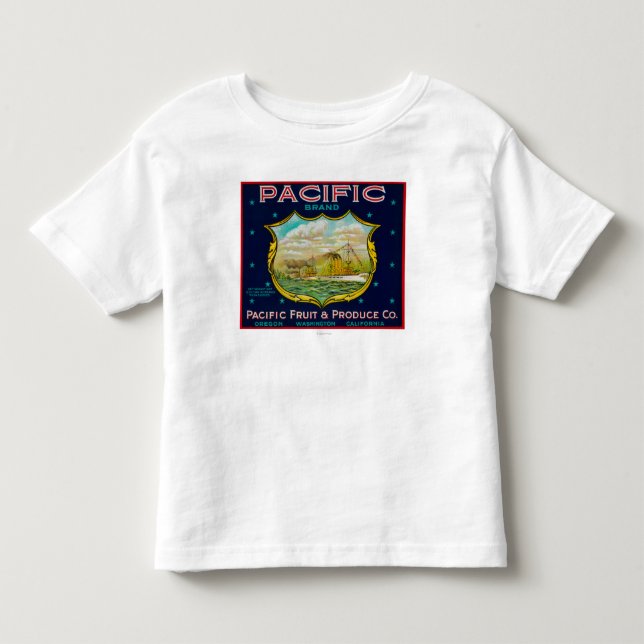Pacific Apple Crate Label Toddler T-Shirt (Front)