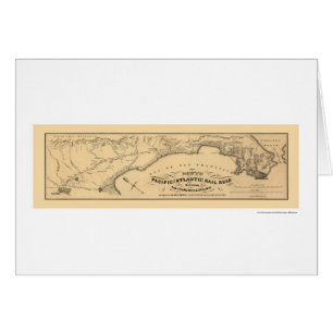Pacific & Atlantic Railroad Map 1851