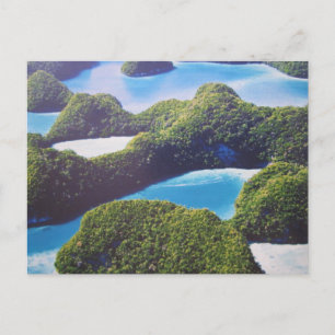 Pacific atoll Palau postcard