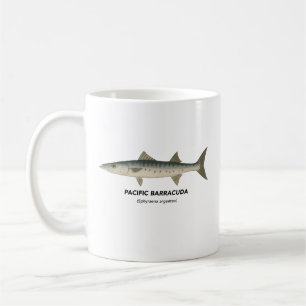 Pacific Barracuda – Marine Animals of California  Coffee Mug