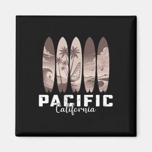 Pacific Beach California Surfboard Men Women Surfi Magnet