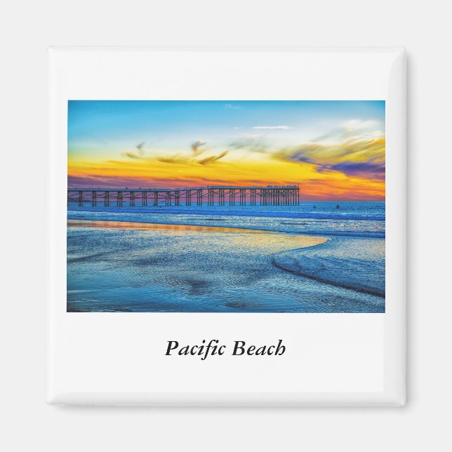 Pacific Beach Pier Magnet (Front)