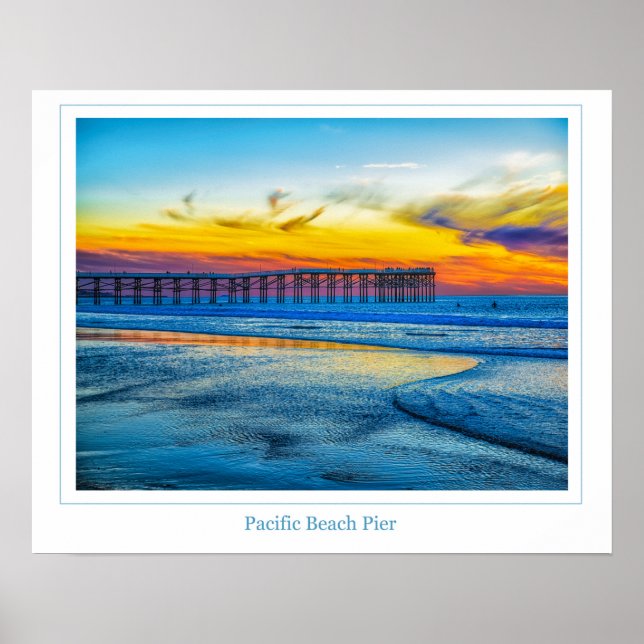 Pacific Beach Pier Poster (Front)
