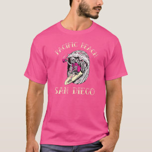 Pacific Beach San Diego California Cool Surfer T-Shirt