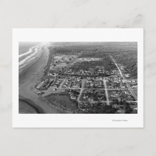 Pacific Beach, WA - Aerial View Photograph Postcard