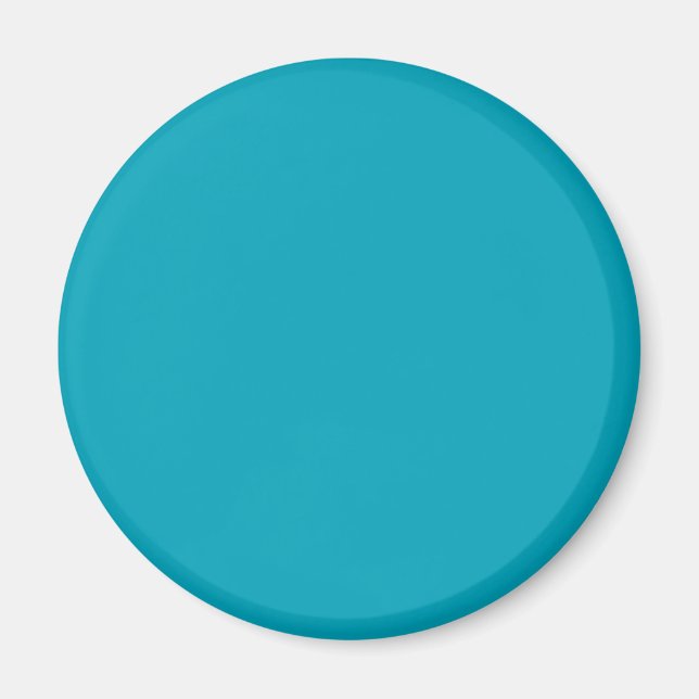 Pacific Blue 00A1B9 Colour - Option to Add Name Magnet (Front)