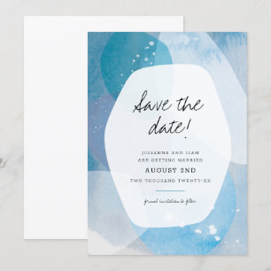 Pacific Blue Save the Date Invitation
